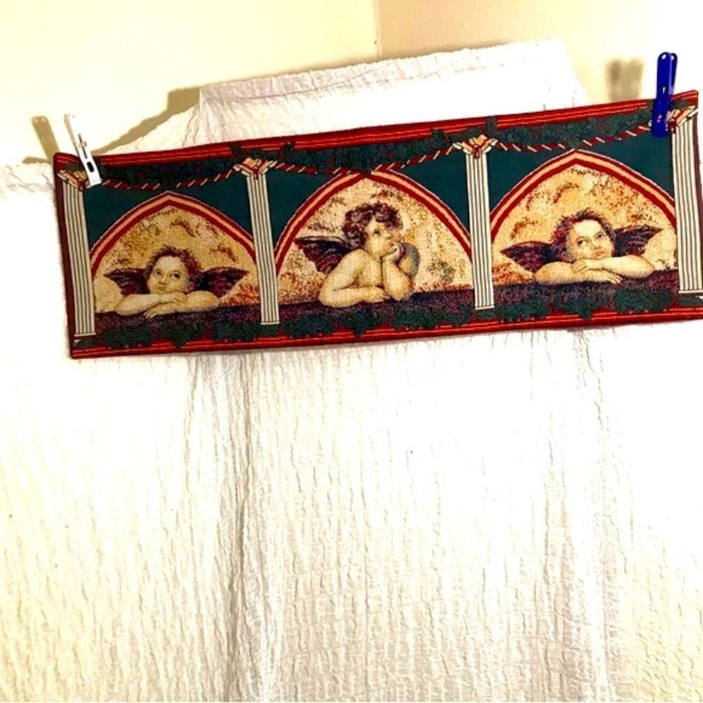 Angels Christmas Tapestry Table Runner